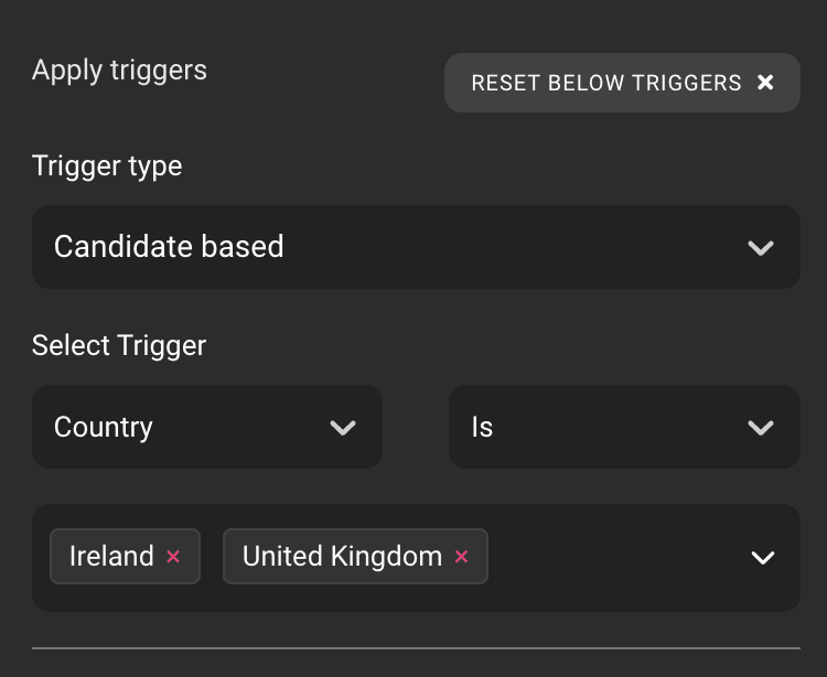Data cleansing trigger configuration
